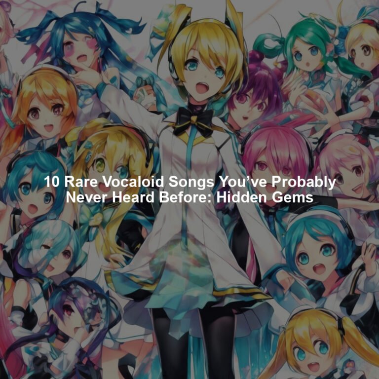 10 Rare Vocaloid Songs You’ve Probably Never Heard Before: Hidden Gems