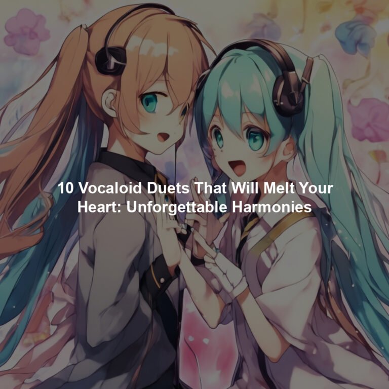 10 Vocaloid Duets That Will Melt Your Heart: Unforgettable Harmonies