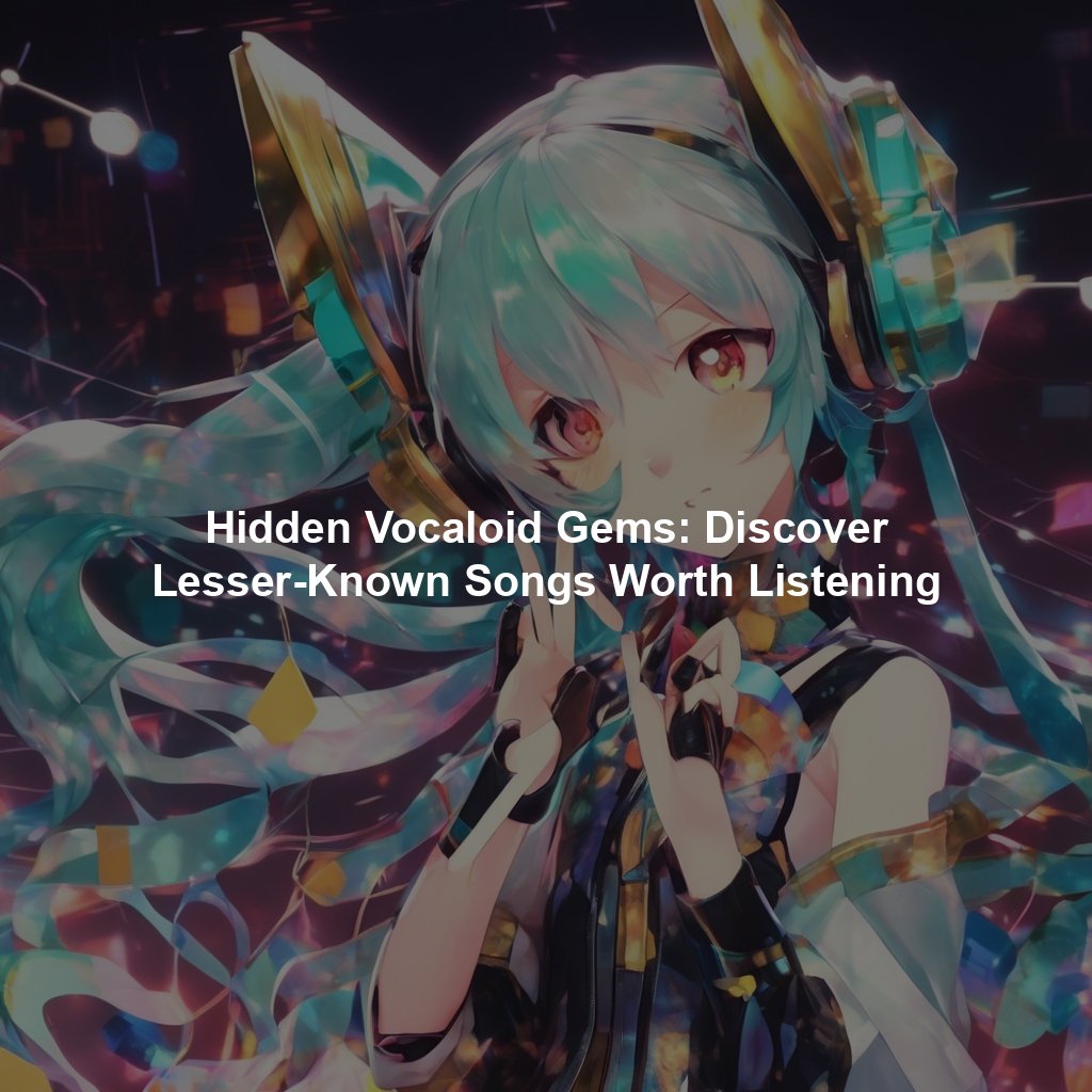 Hidden Vocaloid Gems: Lesser-Known Songs Worth Listening To