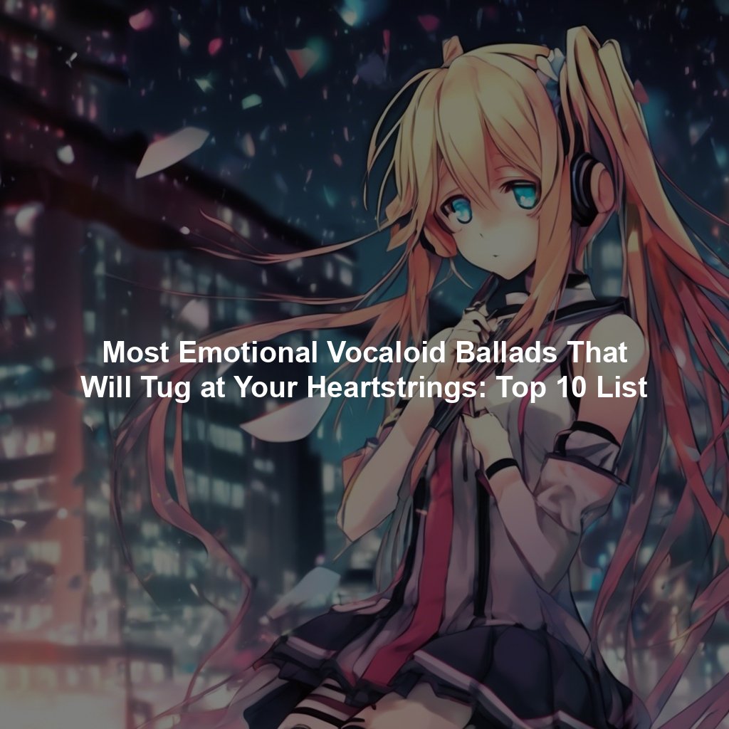 Most Emotional Vocaloid Ballads That Will Tug at Your Heartstrings