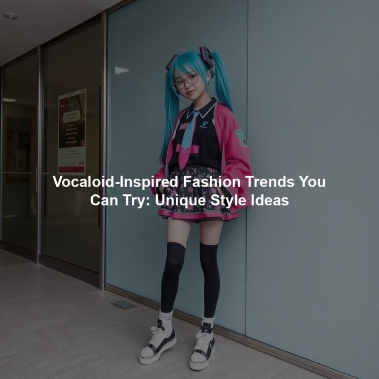 Vocaloid-Inspired Fashion Trends You Can Try: Unique Style Ideas