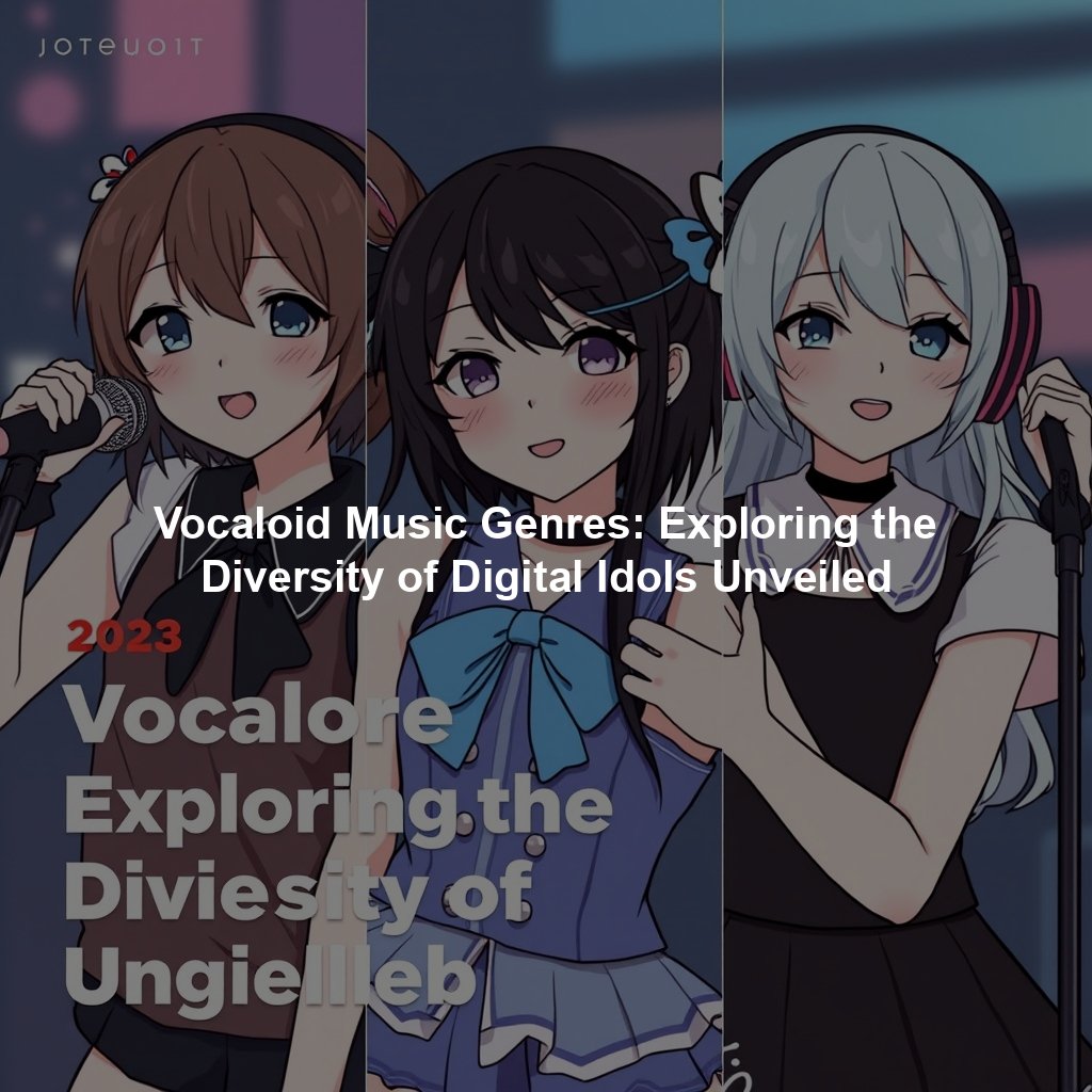 Vocaloid Music Genres: Exploring the Diversity of Digital Idols Unveiled